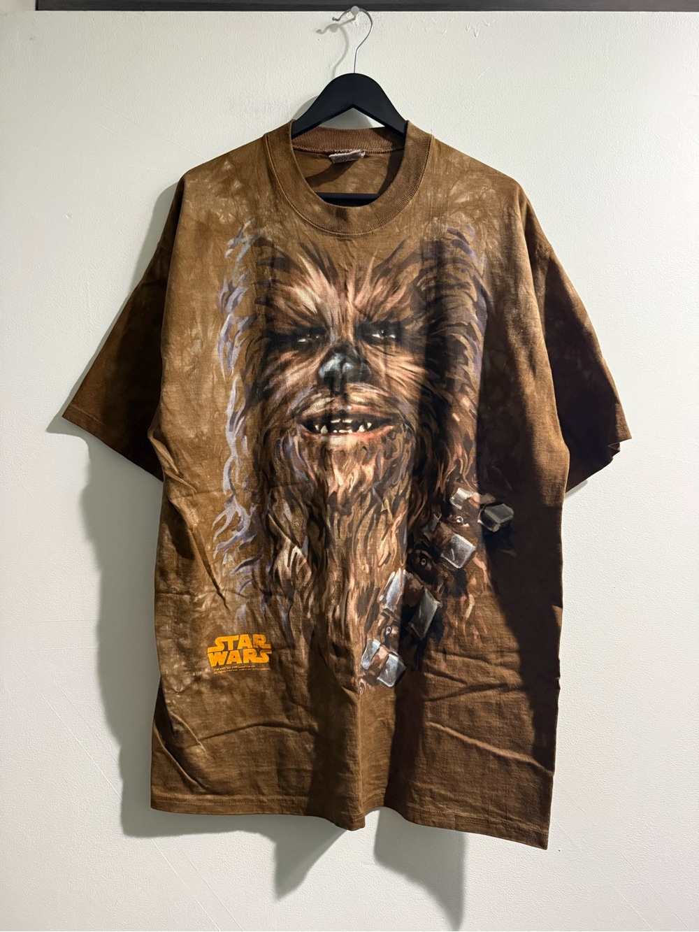 1997 Vintage Liquid Blue Star Wars Chewbacca Shirt